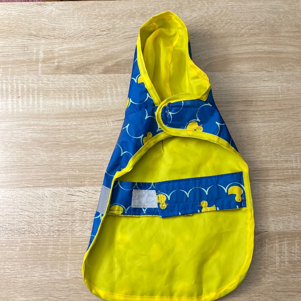 Blue Rubber Duck Pet Raincoat